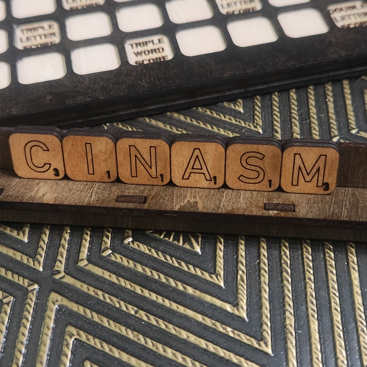 SCRABBLE Game Set, LOTUS - The Navarri Game Collection ONE of A KIND
