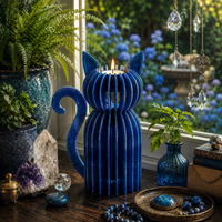 SITTING PRETTY 3D Cat Candle Holder