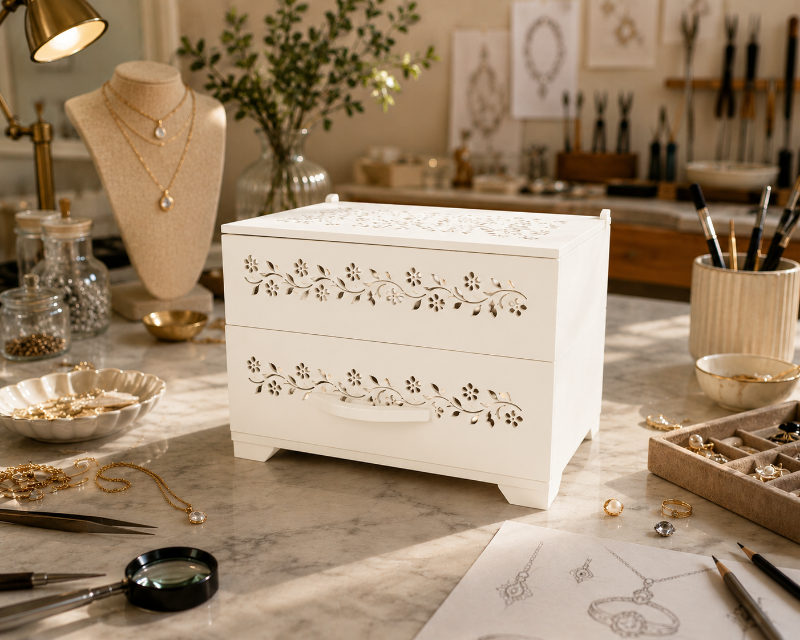 WOODLAND Storage or Jewelry Box (can be personalized)