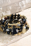 9-in-1 Skull Charms Beads Bracelet