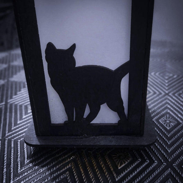 Silhouette Cat Lantern - Night Lights {Choose Your Color}