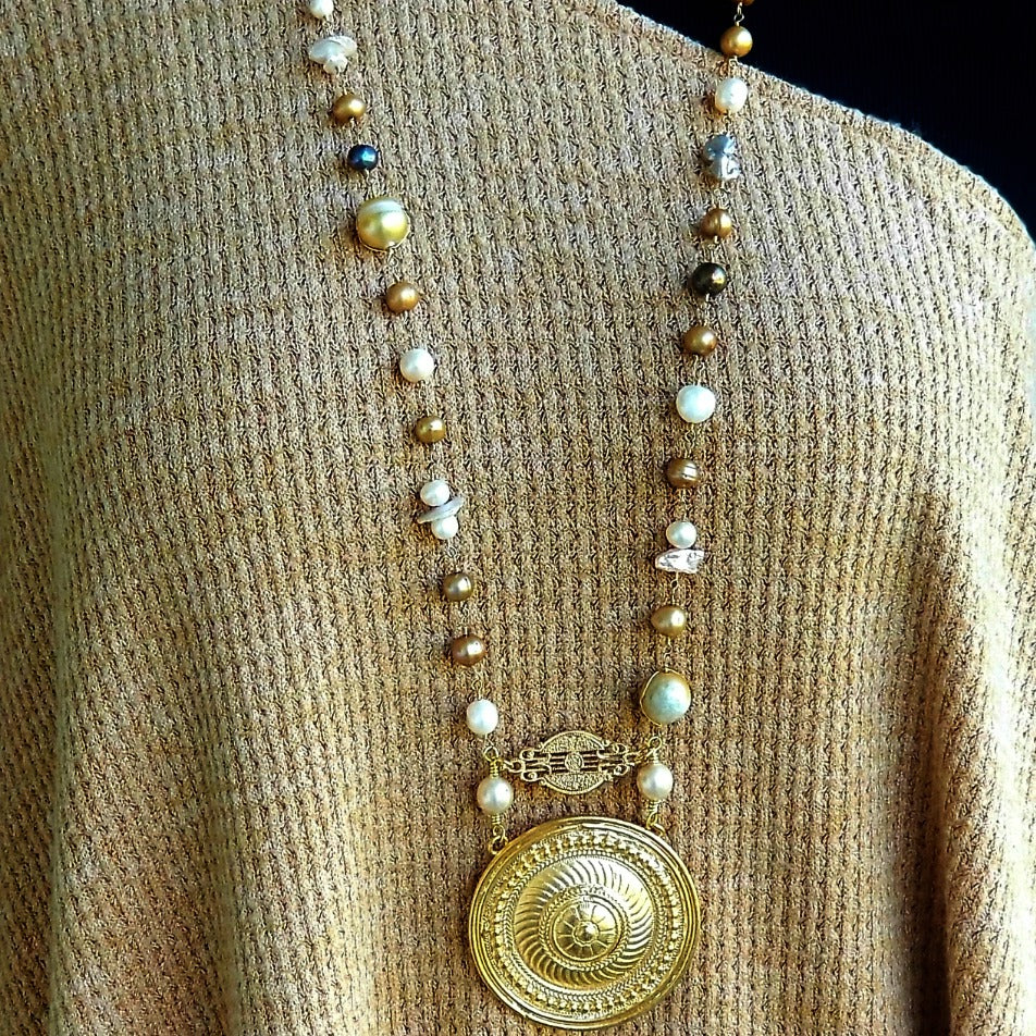 GRECIAN MARKETPLACE NECKLACE, One Of A Kind