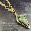SOLD ~ Labadorite and Gold, Infinity Chain, One Of A Kind, Ready to Ship