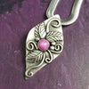 SOLD - FLORAL GARDEN PENDANT, Kami, Sterling with Star Ruby, Made To Order