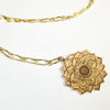 LOTUS, Mandala Pendant, Bronze